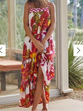 Anthropologie Ro’s Garden Natasha Floral Maxi Sundress NWT Size XS
